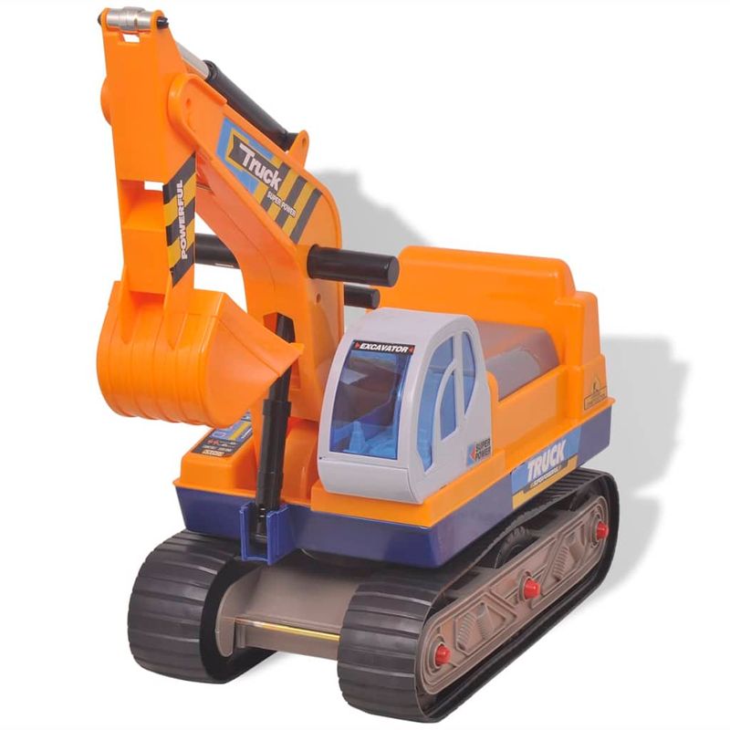 Jucarii, Copii si Bebe - Jucarii si jocuri - Jucarii de exterior - Masinute si vehicule pentru copii - Excavator ride-on, galben, plastic - Infinity.ro
