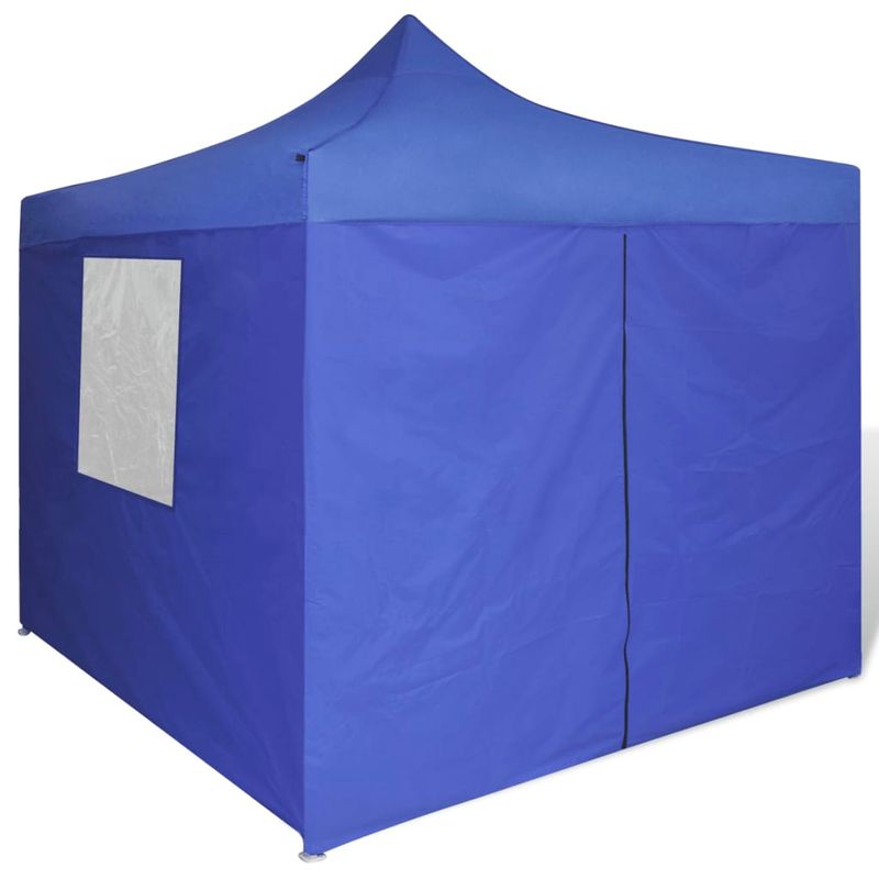 Casa si Gradina - Gradina si terasa - Umbrele si pavilioane - Pavilioane - 41466  Blue Foldable Tent 3 x 3 m with 4 Walls - Infinity.ro