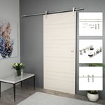 Casa si Gradina - Constructii - Usi interior, exterior si garaj - Usi interior - Set piese pentru usa glisanta, argintiu, 183 cm otel inoxidabil - Infinity.ro