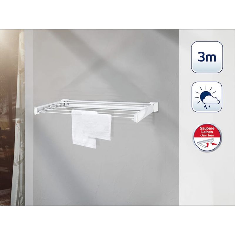 Casa si Gradina - Mobilier - Organizare si depozitare - Umerase si valeti - Leifheit Uscator de rufe de perete Telegant 30 Protect 83306 - Infinity.ro