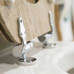 Casa si Gradina/Sanitare/Obiecte sanitare/Vase de toaleta - Tiger Capac WC cu inchidere silentioasa Scaffold, maro, MDF 252022546 - Infinity.ro