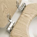 Casa si Gradina/Sanitare/Obiecte sanitare/Vase de toaleta - Tiger Capac WC cu inchidere silentioasa Scaffold, maro, MDF 252022546 - Infinity.ro