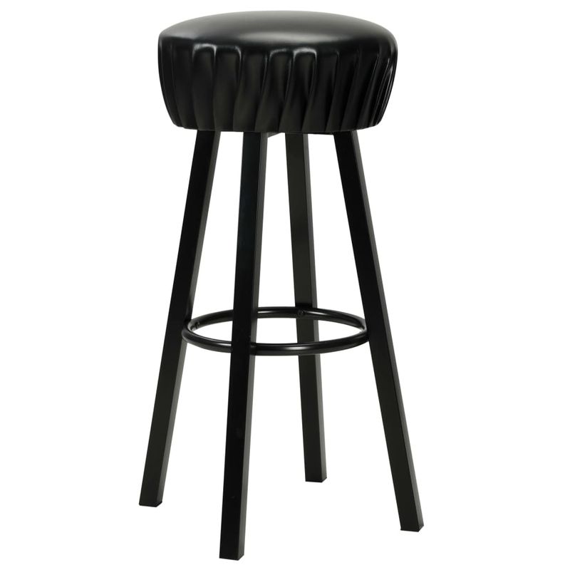 Casa si Gradina - Mobilier - Scaune si fotolii - Scaune - Scaune de bar, 2 buc., negru, piele ecologica - Infinity.ro