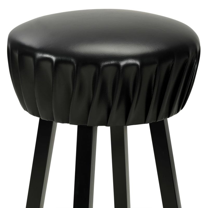 Casa si Gradina - Mobilier - Scaune si fotolii - Scaune - Scaune de bar, 2 buc., negru, piele ecologica - Infinity.ro