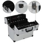 Casa si Gradina - Constructii - Depozitare, transport si protectie - Organizatoare si cutii scule - Cutie de scule, argintiu, 38 x 22,5 x 34 cm, aluminiu - Infinity.ro