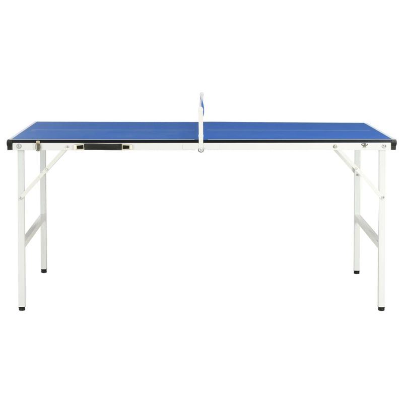 Sport si Outdoor - Sporturi cu paleta - Tenis de masa - Echipamente de tenis de masa - Masa de ping pong cu fileu, albastru, 152 x 76 x 66 cm - Infinity.ro