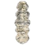 Casa si Gradina - Textile si covoare - Covoare - Covoare casa - Covor din piele de oaie, gri inchis melanj, 60 x 180 cm - Infinity.ro