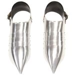 Casa si Gradina - Decoratiuni - Decoratiuni petrecere - Masti si costume carnaval - Pantofi armura medievala tip sabaton joc de rol argintiu otel - Infinity.ro