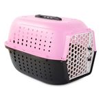Petshop - Accesorii petshop - Culcusuri si custi - Genti si articole transport - Cusca/geanta pentru transport caine/pisica, Verk Group, plastic, roz si nergu, 48 x 32 x 30 cm - Infinity.ro