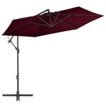 Casa si Gradina - Gradina si terasa - Umbrele si pavilioane - Umbrele - Umbrela suspendata cu stalp de aluminiu, rosu bordo, 300 cm - Infinity.ro