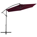 Casa si Gradina - Gradina si terasa - Umbrele si pavilioane - Umbrele - Umbrela suspendata cu stalp de aluminiu, rosu bordo, 300 cm - Infinity.ro