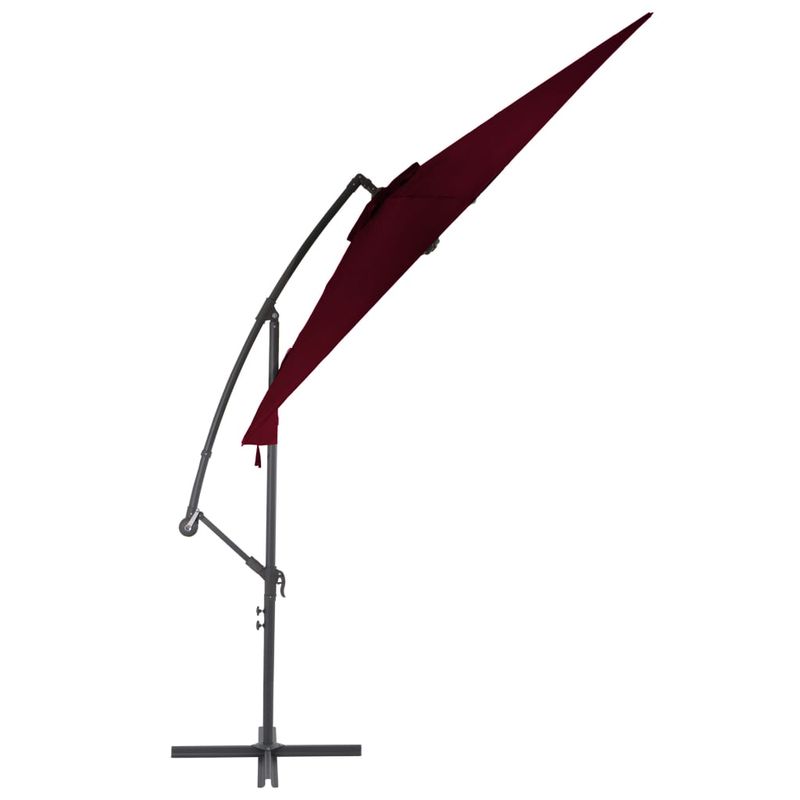 Casa si Gradina - Gradina si terasa - Umbrele si pavilioane - Umbrele - Umbrela suspendata cu stalp de aluminiu, rosu bordo, 300 cm - Infinity.ro