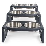 Petshop - Accesorii petshop - Castroane si adapatori - Dexas Alimentator pentru animale de companie, gri - Infinity.ro