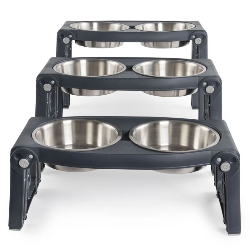 Petshop - Accesorii petshop - Castroane si adapatori - Dexas Alimentator pentru animale de companie, gri - Infinity.ro