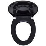 Casa si Gradina - Sanitare - Obiecte sanitare - Accesorii vase de toaleta - Tiger Scaun toaleta cu capac reductor pentru copii Tulsa, negru - Infinity.ro