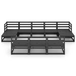 Casa si Gradina - Gradina si terasa - Mobilier exterior - Seturi mobila gradina - Set mobilier de gradina, 10 piese, lemn masiv de pin - Infinity.ro