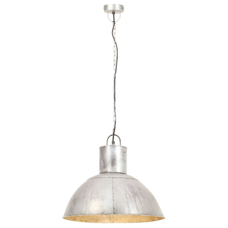 Casa si Gradina - Corpuri si surse de iluminat - Veioze si lampi - Lampi de veghe - Lampa suspendata, 25 W, argintiu, rotund, 48 cm, E27 - Infinity.ro
