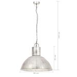 Casa si Gradina - Corpuri si surse de iluminat - Veioze si lampi - Lampi de veghe - Lampa suspendata, 25 W, argintiu, rotund, 48 cm, E27 - Infinity.ro