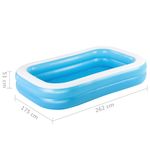 Casa si Gradina - Gradina si terasa - Piscine si accesorii - Piscine - Bestway Piscina gonflabila, albastru/alb, 262x175x51 cm dreptunghiular - Infinity.ro
