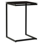 Casa si Gradina - Mobilier - Mese si birouri - Mese living - Masa laterala, negru, 40x40x60 cm, sticla securizata - Infinity.ro