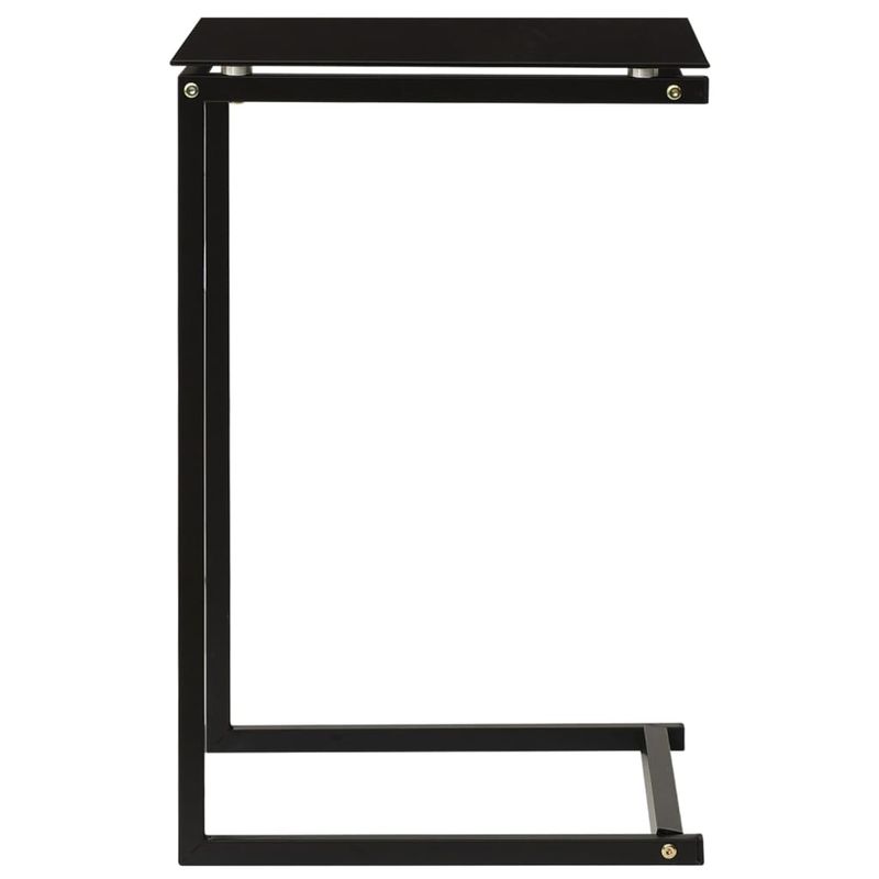 Casa si Gradina - Mobilier - Mese si birouri - Mese living - Masa laterala, negru, 40x40x60 cm, sticla securizata - Infinity.ro