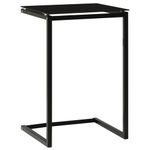 Casa si Gradina - Mobilier - Mese si birouri - Mese living - Masa laterala, negru, 40x40x60 cm, sticla securizata - Infinity.ro