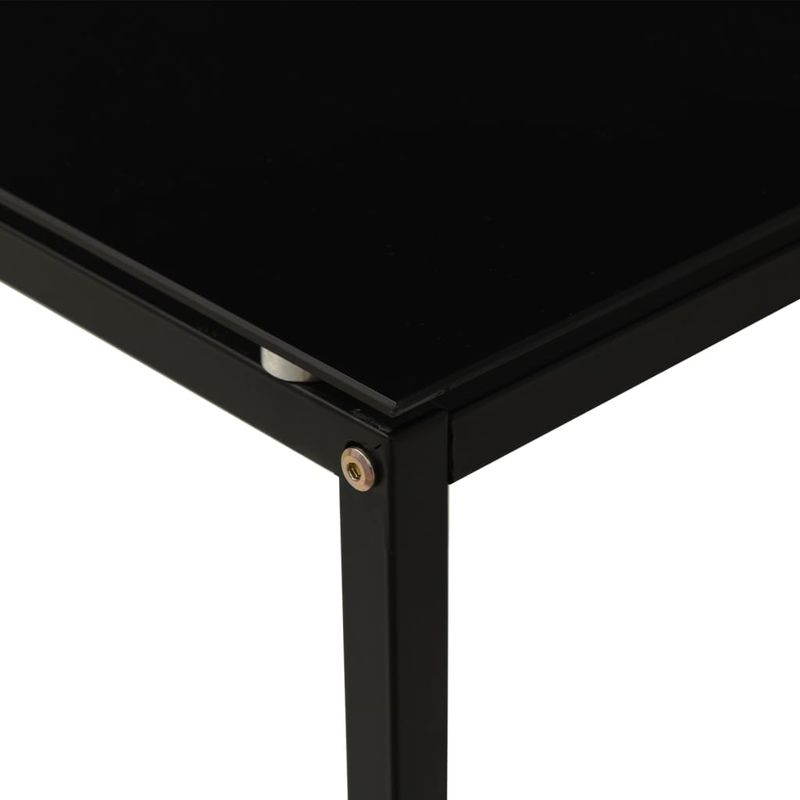 Casa si Gradina - Mobilier - Mese si birouri - Mese living - Masa laterala, negru, 40x40x60 cm, sticla securizata - Infinity.ro