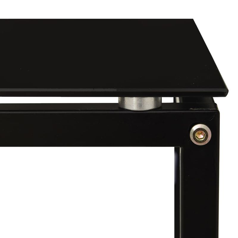 Casa si Gradina - Mobilier - Mese si birouri - Mese living - Masa laterala, negru, 40x40x60 cm, sticla securizata - Infinity.ro