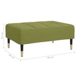 Casa si Gradina - Mobilier - Scaune si fotolii - Tabureti - Taburet, verde deschis, 78x56x32 cm, catifea - Infinity.ro