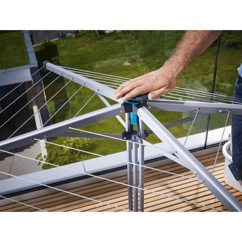 Market - Spalare si intretinere rufe - Uscatoare de rufe si accesorii - Leifheit Uscator de rufe rotativ LinoPop-Up 140 cu husa - Infinity.ro