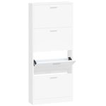 Casa si Gradina - Mobilier - Organizare si depozitare - Organizator incaltaminte - Pantofar, alb, 59x17x150 cm, lemn prelucrat - Infinity.ro