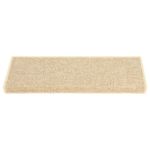 Casa si Gradina - Textile si covoare - Covoare - Covoare casa - Covorase scari autoadezive 15 buc. bej deschis 65x21x4cm sisal - Infinity.ro