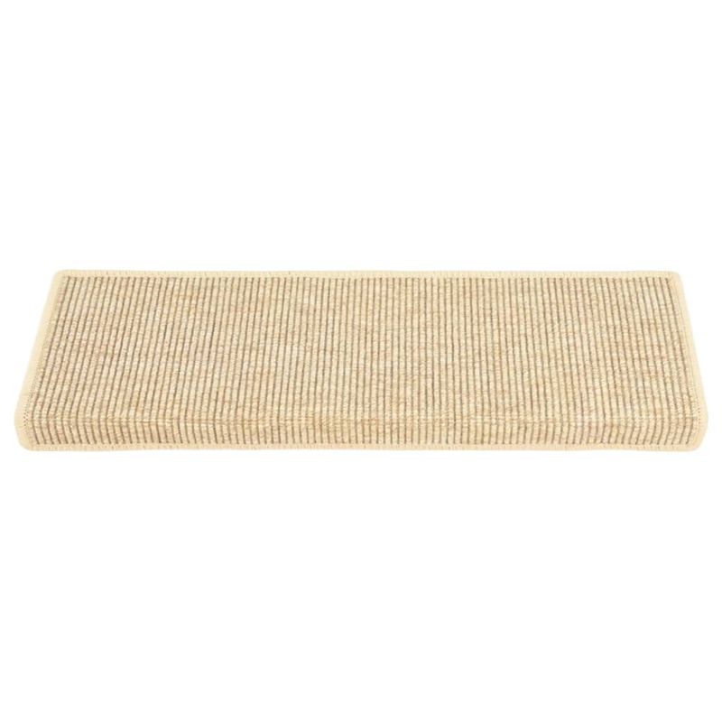 Casa si Gradina - Textile si covoare - Covoare - Covoare casa - Covorase scari autoadezive 15 buc. bej deschis 65x21x4cm sisal - Infinity.ro