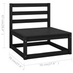 Casa si Gradina - Gradina si terasa - Mobilier exterior - Seturi mobila gradina - Set mobilier de gradina, 13 piese, lemn masiv de pin - Infinity.ro