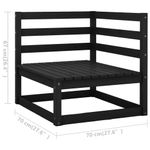 Casa si Gradina - Gradina si terasa - Mobilier exterior - Seturi mobila gradina - Set mobilier de gradina, 13 piese, lemn masiv de pin - Infinity.ro