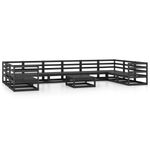 Casa si Gradina - Gradina si terasa - Mobilier exterior - Seturi mobila gradina - Set mobilier de gradina, 11 piese, lemn masiv de pin - Infinity.ro