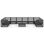 Casa si Gradina - Gradina si terasa - Mobilier exterior - Seturi mobila gradina - Set mobilier de gradina, 11 piese, lemn masiv de pin - Infinity.ro