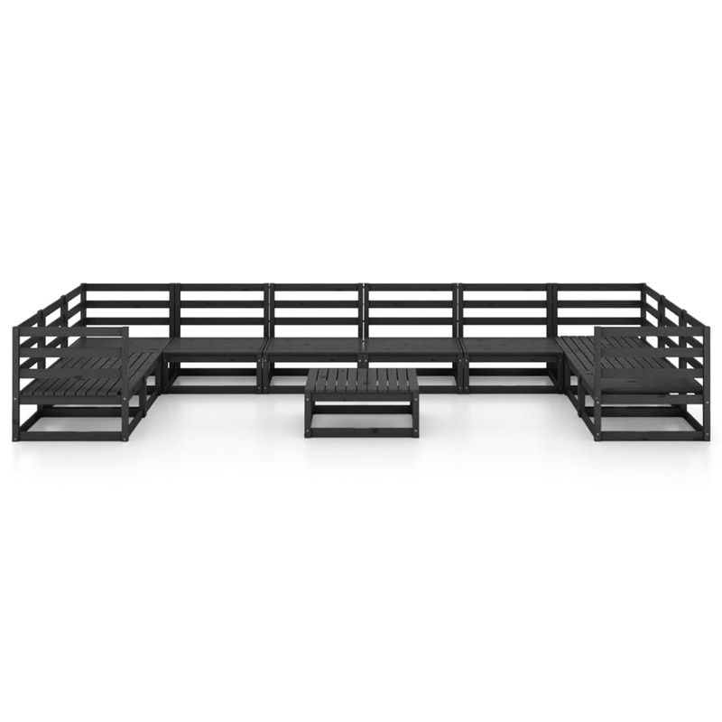 Casa si Gradina - Gradina si terasa - Mobilier exterior - Seturi mobila gradina - Set mobilier de gradina, 11 piese, lemn masiv de pin - Infinity.ro