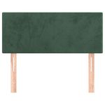 Casa si Gradina - Mobilier - Paturi si accesorii - Accesorii paturi - Tablie de pat, verde inchis, 90x5x78/88 cm, catifea - Infinity.ro