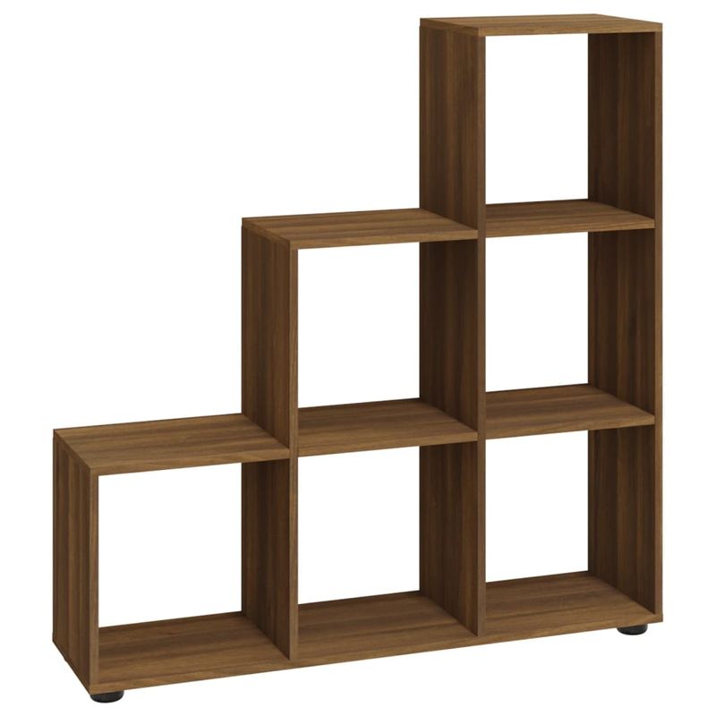 Casa si Gradina - Mobilier - Biblioteci si rafturi - Biblioteci - Biblioteca in trepte, stejar maro, 107 cm, lemn compozit - Infinity.ro