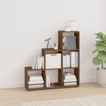 Casa si Gradina - Mobilier - Biblioteci si rafturi - Biblioteci - Biblioteca in trepte, stejar maro, 107 cm, lemn compozit - Infinity.ro