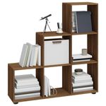 Casa si Gradina - Mobilier - Biblioteci si rafturi - Biblioteci - Biblioteca in trepte, stejar maro, 107 cm, lemn compozit - Infinity.ro