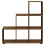 Casa si Gradina - Mobilier - Biblioteci si rafturi - Biblioteci - Biblioteca in trepte, stejar maro, 107 cm, lemn compozit - Infinity.ro