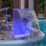 Casa si Gradina - Gradina si terasa - Decoratiuni exterior - Ornamente gradina - Fantana de piscina cu LED-uri RGB, acril, 51 cm - Infinity.ro