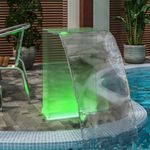 Casa si Gradina - Gradina si terasa - Decoratiuni exterior - Ornamente gradina - Fantana de piscina cu LED-uri RGB, acril, 51 cm - Infinity.ro