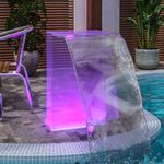 Casa si Gradina - Gradina si terasa - Decoratiuni exterior - Ornamente gradina - Fantana de piscina cu LED-uri RGB, acril, 51 cm - Infinity.ro