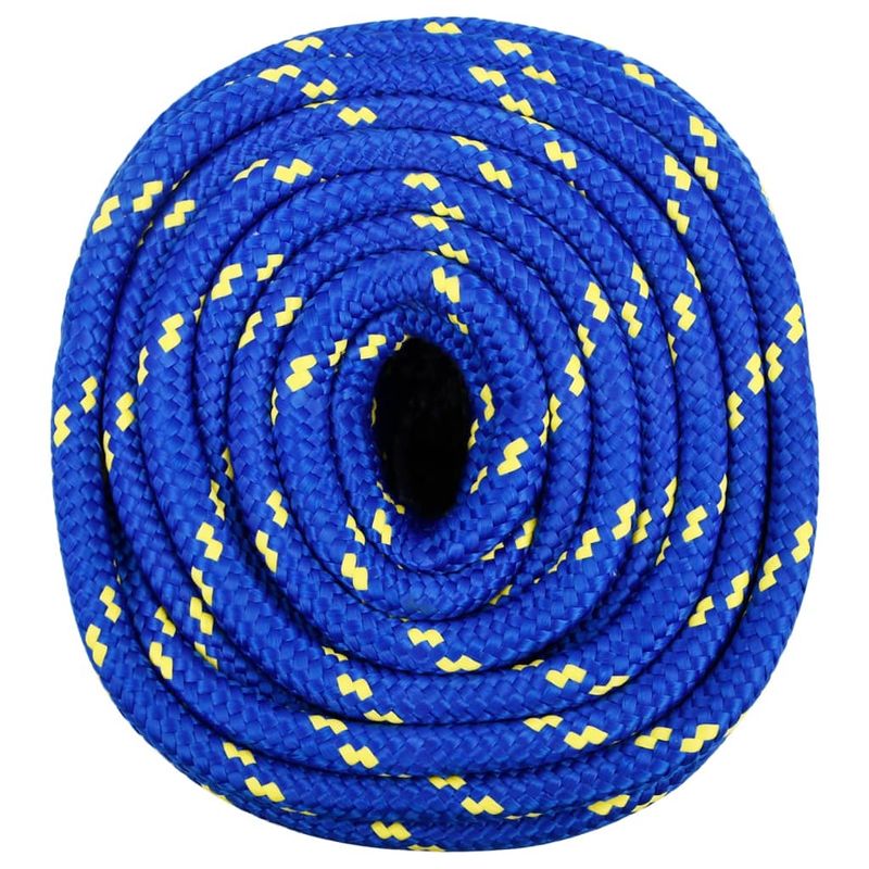 Casa si Gradina - Constructii - Feronerie si accesorii - Sfoara si lanturi - Franghie de barca, albastru, 18 mm, 100 m, polipropilena - Infinity.ro