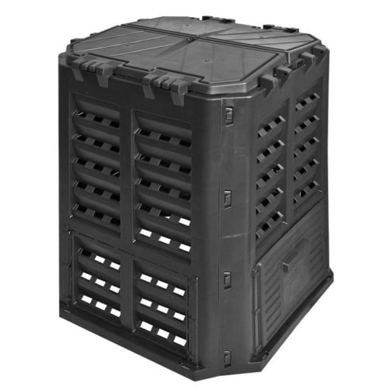 Compostor de gradina, 360 l, negru