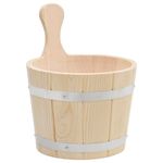 Casa si Gradina - Sanitare - Cazi si cabine de dus - Accesorii saune - Set de galeata si polonic pentru sauna, lemn masiv de pin - Infinity.ro