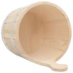 Casa si Gradina - Sanitare - Cazi si cabine de dus - Accesorii saune - Set de galeata si polonic pentru sauna, lemn masiv de pin - Infinity.ro